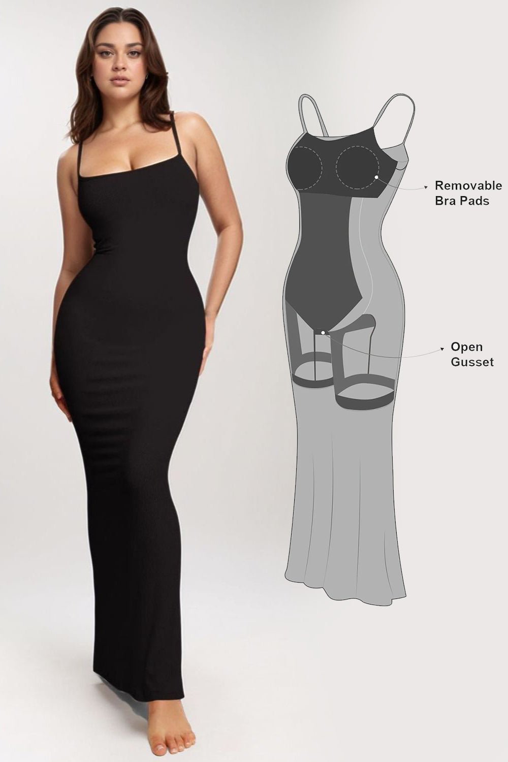 Basic Bae Built - In Shapewear Sleeveless Maxi Dress - Cart Retail