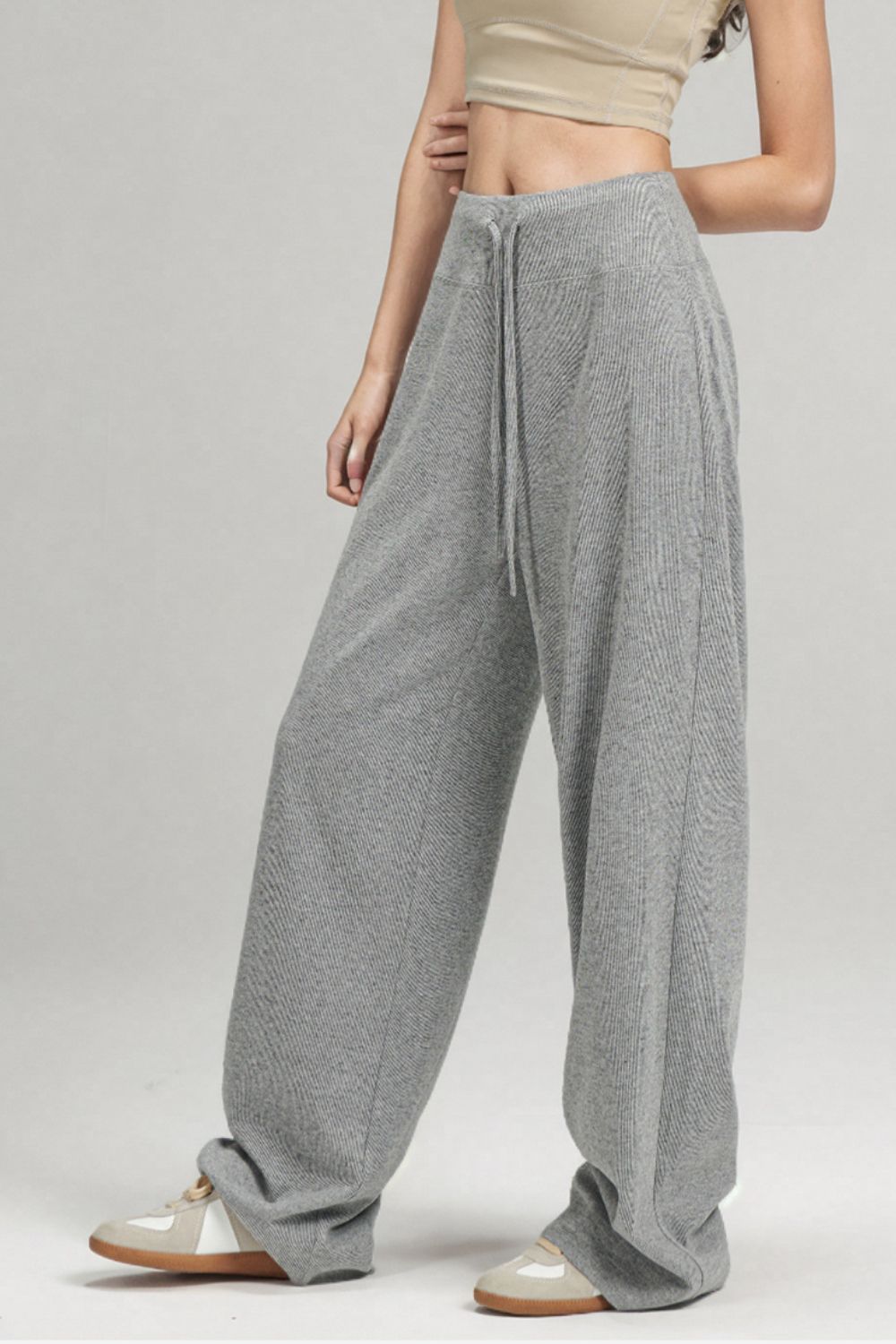 Basic Bae Drawstring Wide Leg Pants - Cart Retail