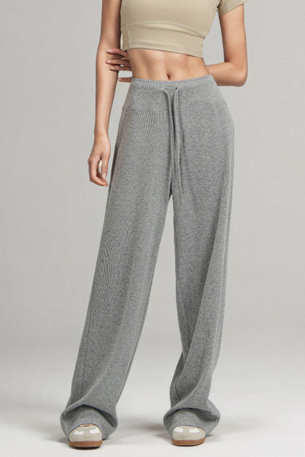 Basic Bae Drawstring Wide Leg Pants - Cart Retail