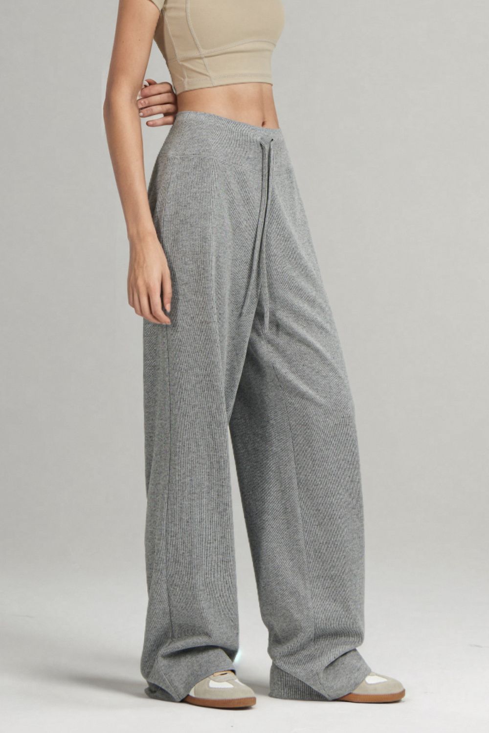 Basic Bae Drawstring Wide Leg Pants - Cart Retail