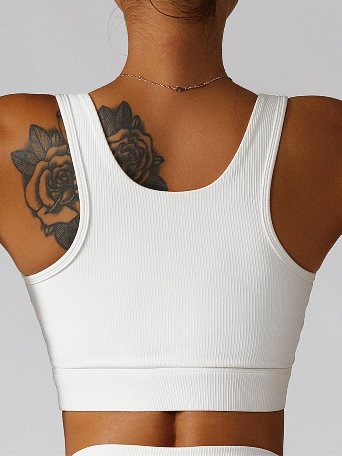 Basic Bae Ribbed Square Neck Cropped Active Tank - Cart Retail