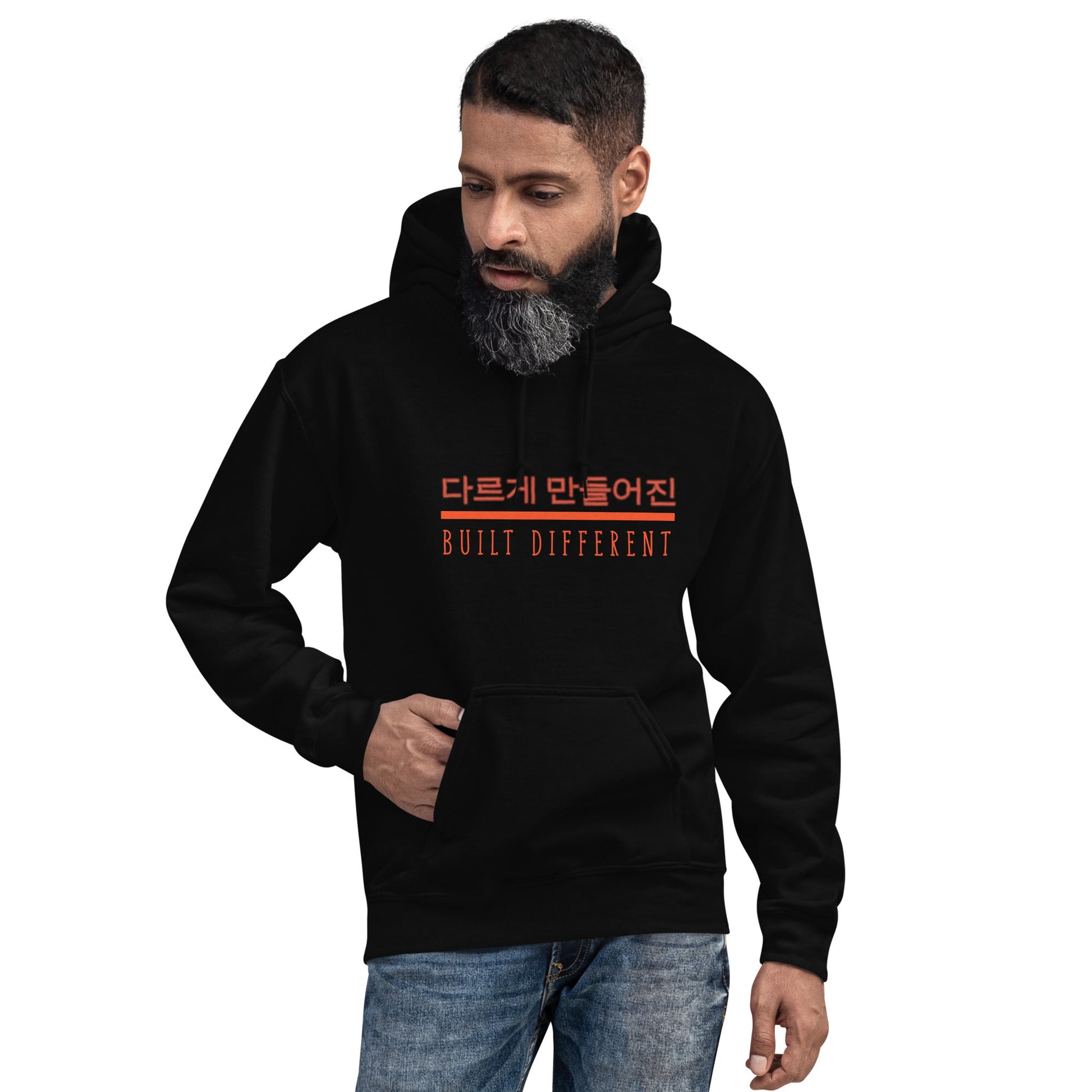 Black "Built Different" Unisex Hoodie - Cart Retail