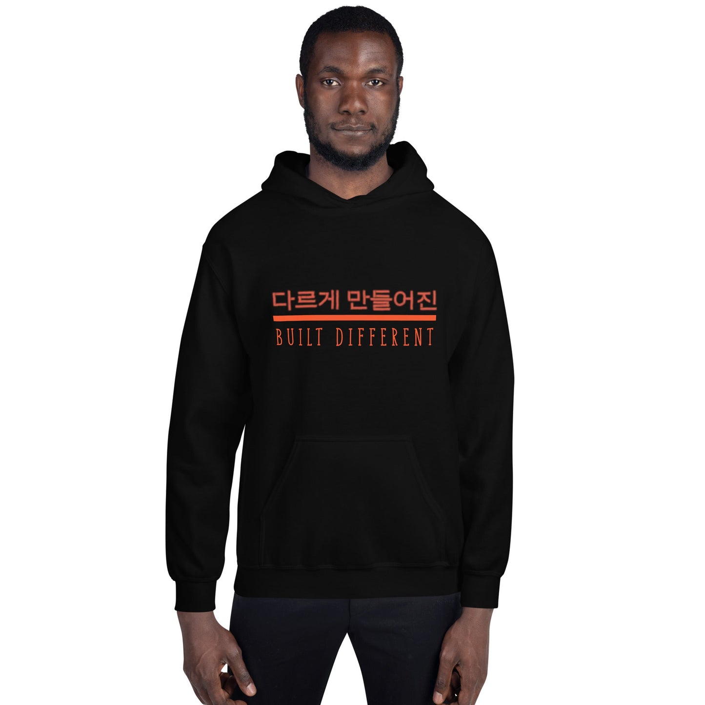 Black "Built Different" Unisex Hoodie - Cart Retail