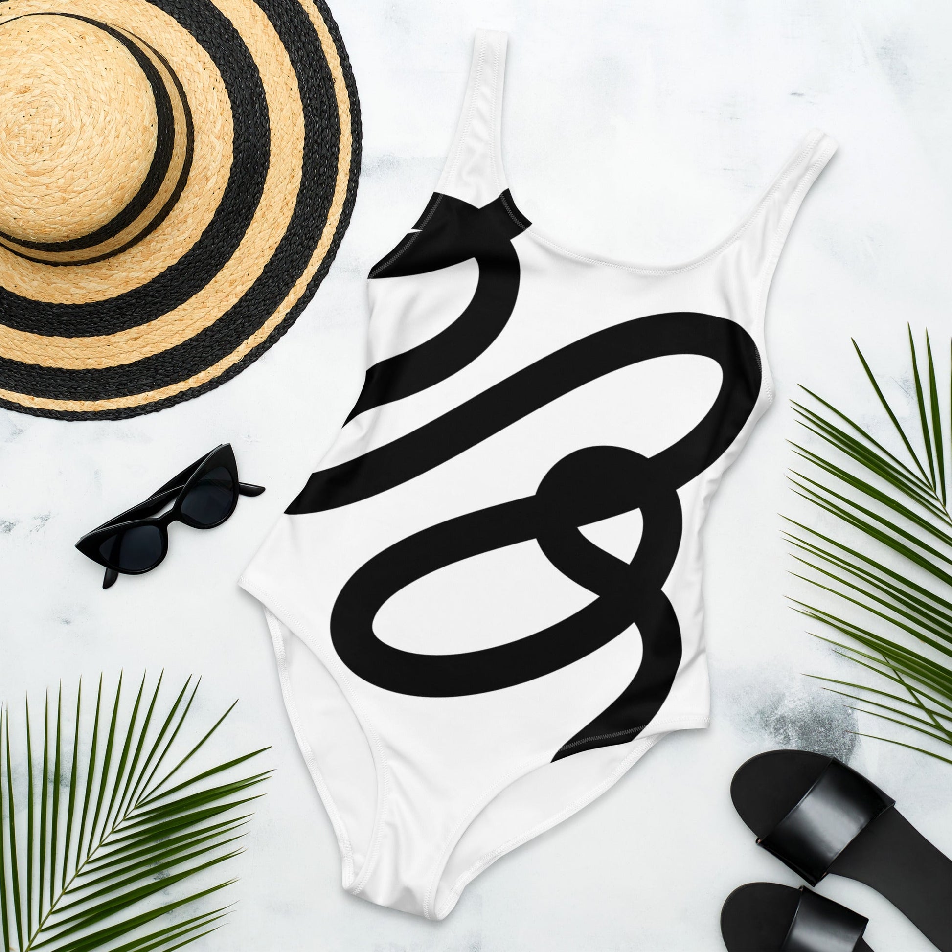 Black Print One - Piece Swimsuit - Cart Retail