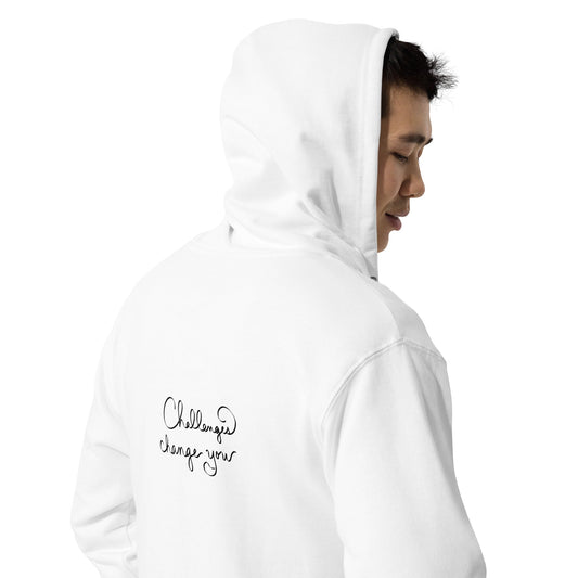 "Challenges Change You" Unisex Fleece Zip Up Hoodie - Cart Retail