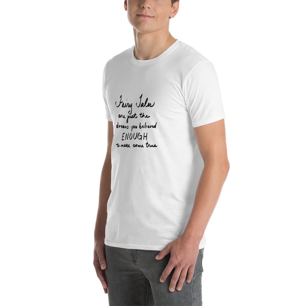 "Dreams Come True" Short - Sleeve Unisex Quote T-Shirt - Cart Retail