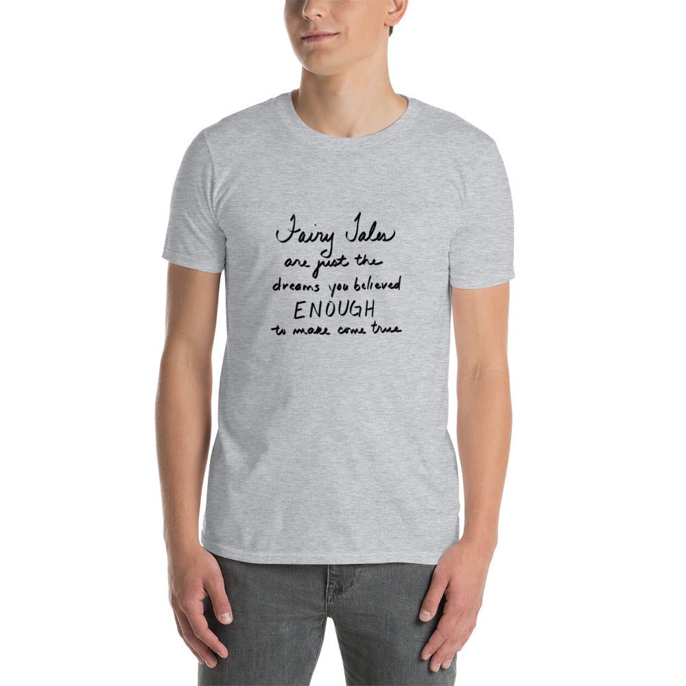 "Dreams Come True" Short - Sleeve Unisex Quote T-Shirt - Cart Retail