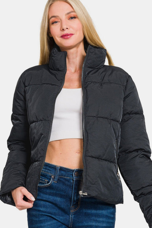 Puffer Jacket with Pockets