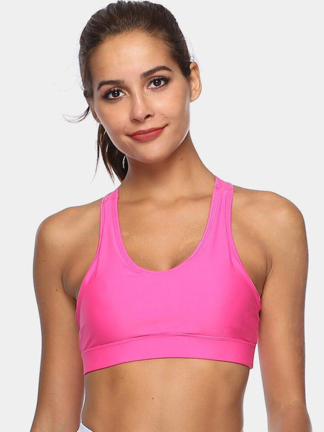 Cutout Scoop Neck Active Tank with pocket