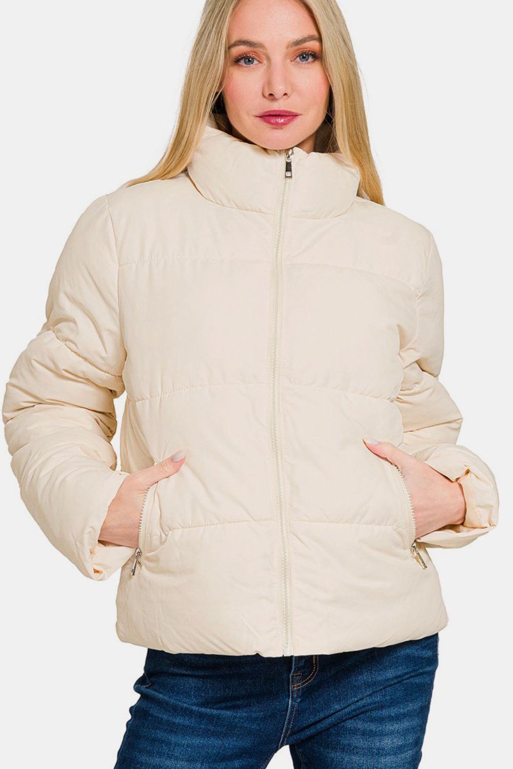 Puffer Jacket with Pockets