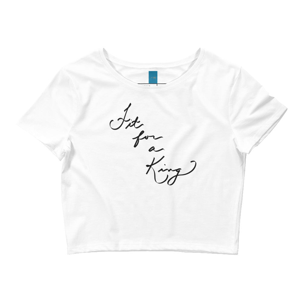 "Fit for a King" Women’s Crop Tee - Cart Retail