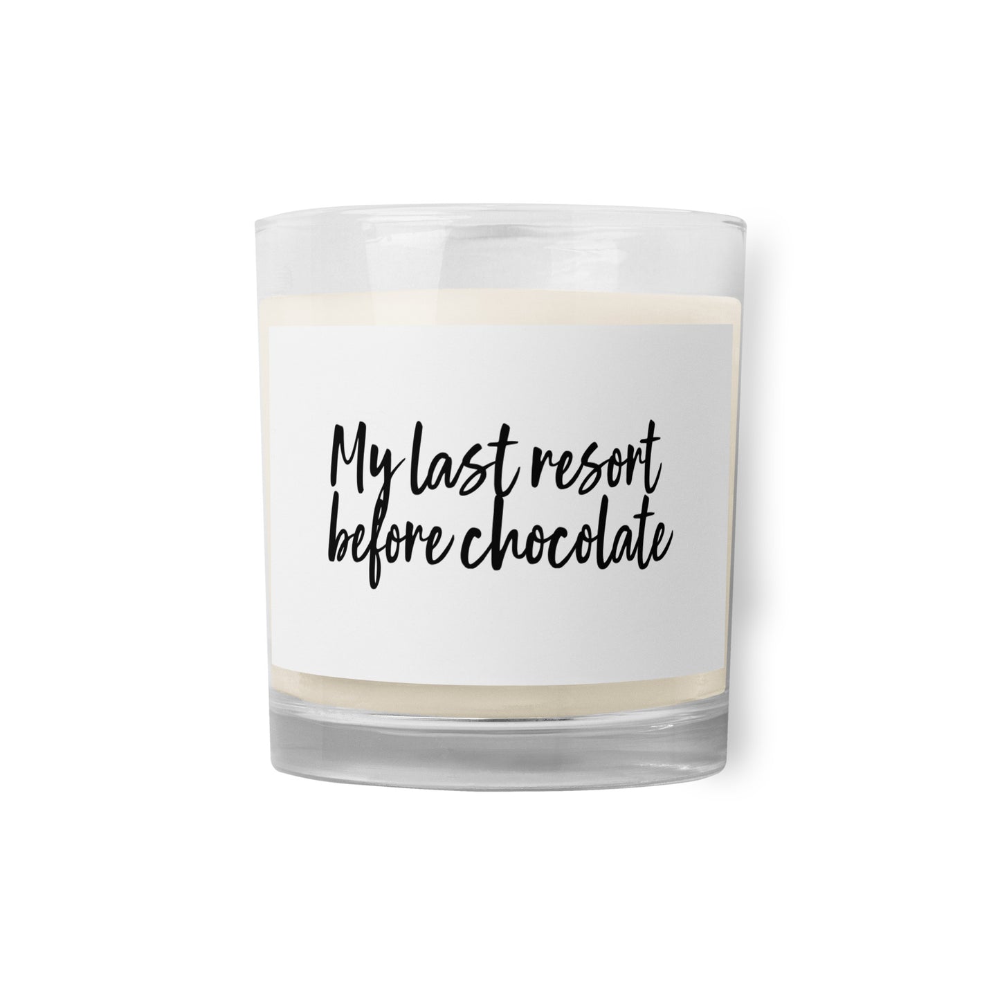 Glass jar soy wax candle