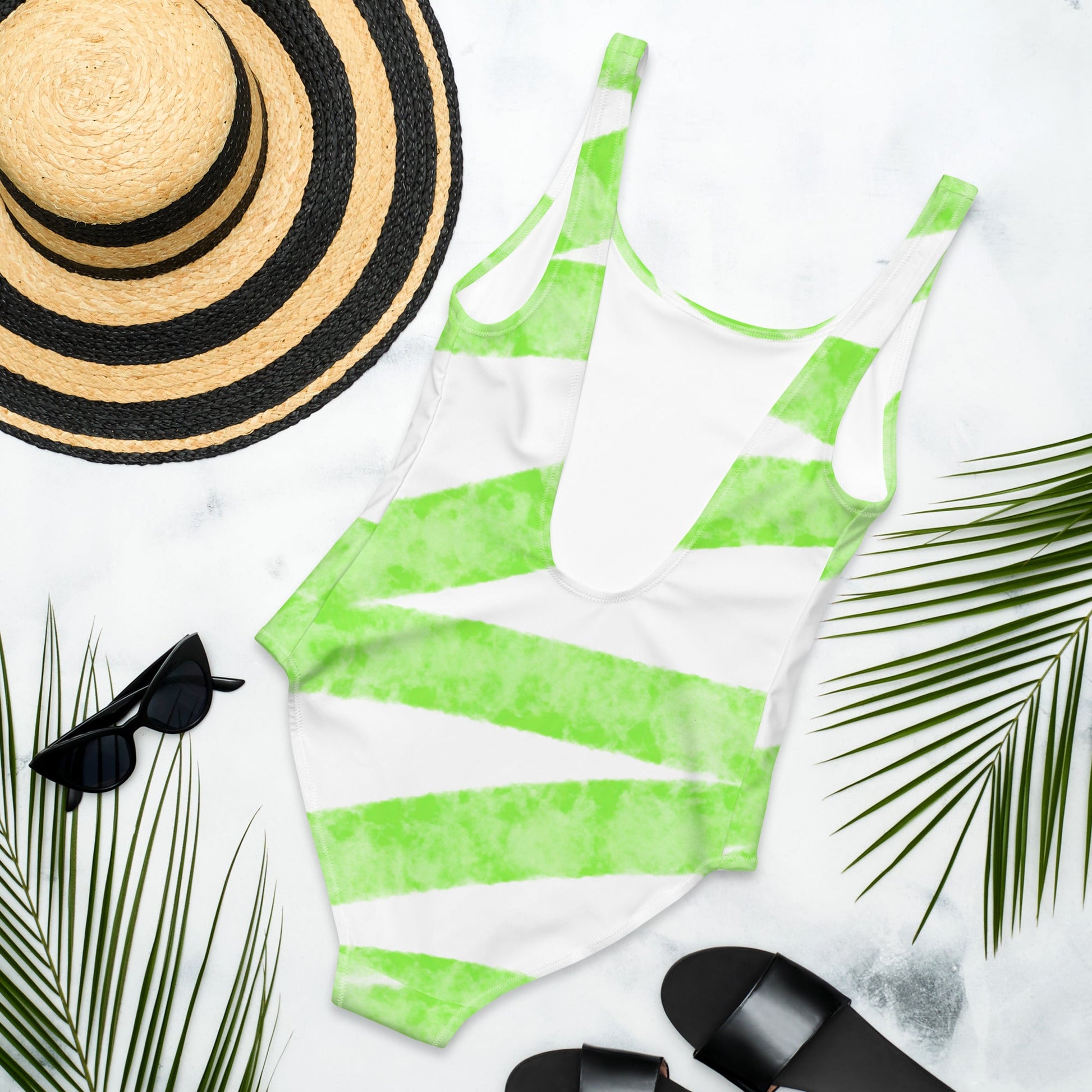 "Green Path" One - Piece Swimsuit - Cart Retail