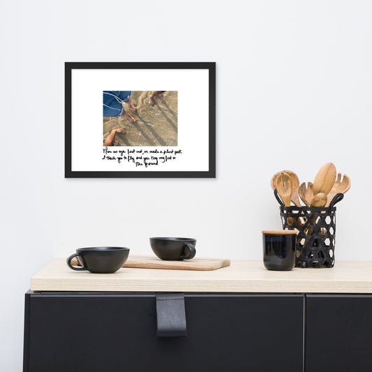 "Grounded by Love" Framed Matte Paper Poster - Cart Retail