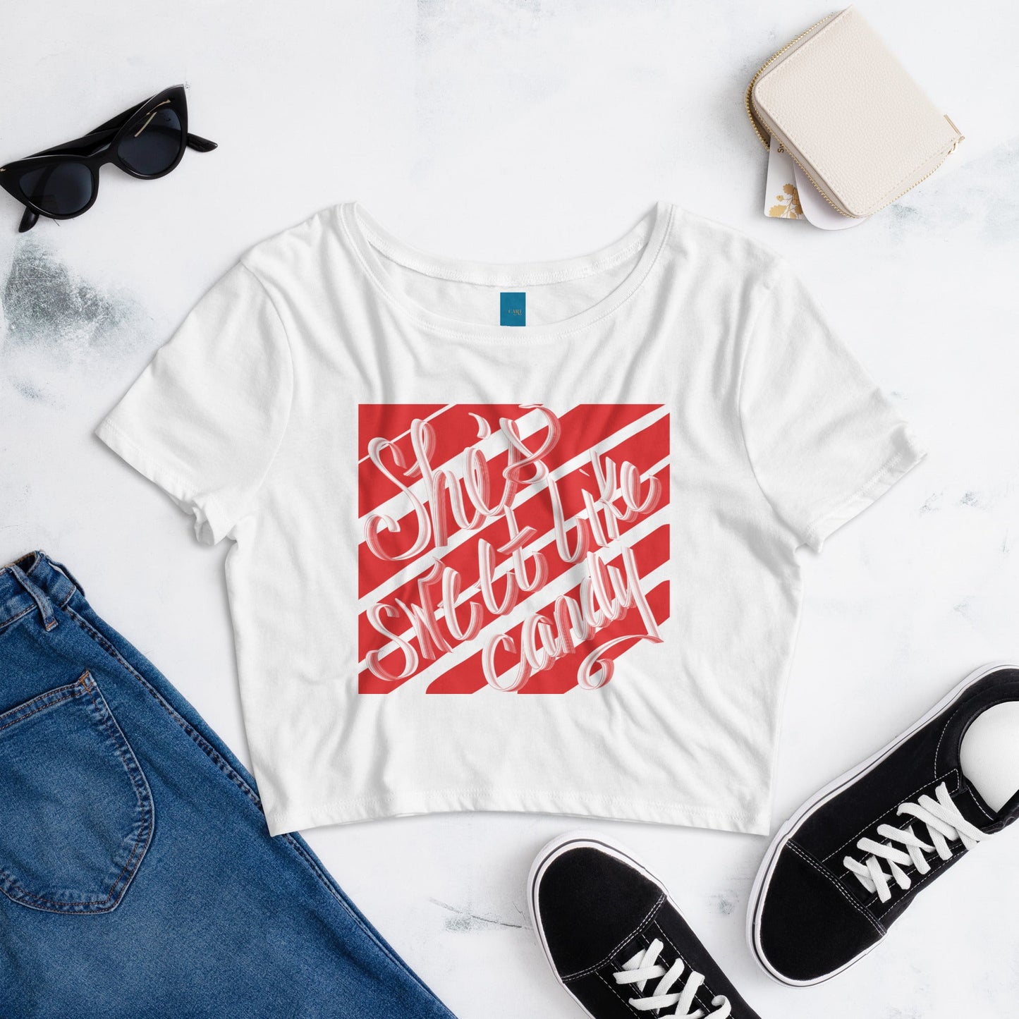 "She's Sweet" Women’s Crop Tee - Cart Retail