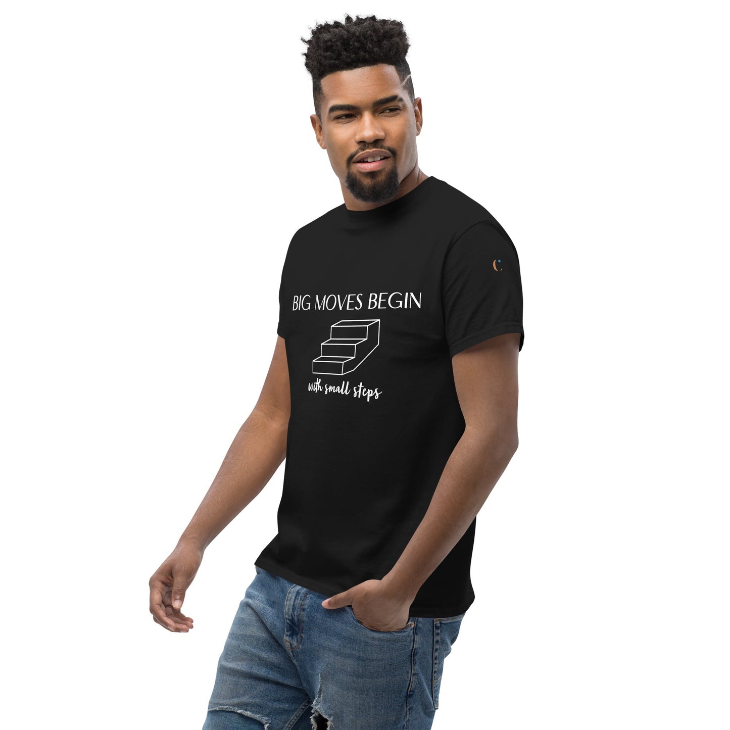 "Small Steps" Men's classic tee - Cart Retail