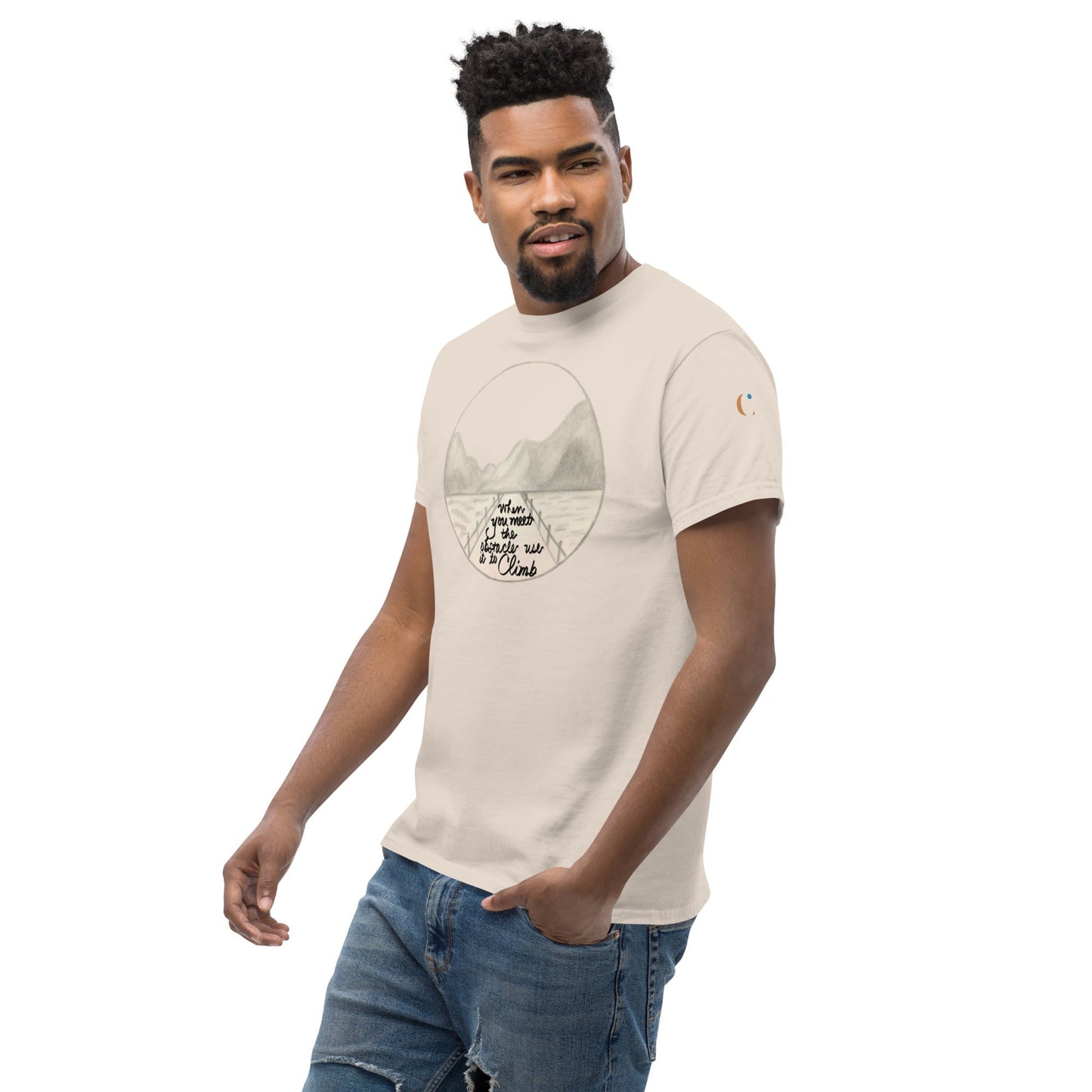 "The Obstacle" Men's graphic tee shirt with Art print on front - Cart Retail