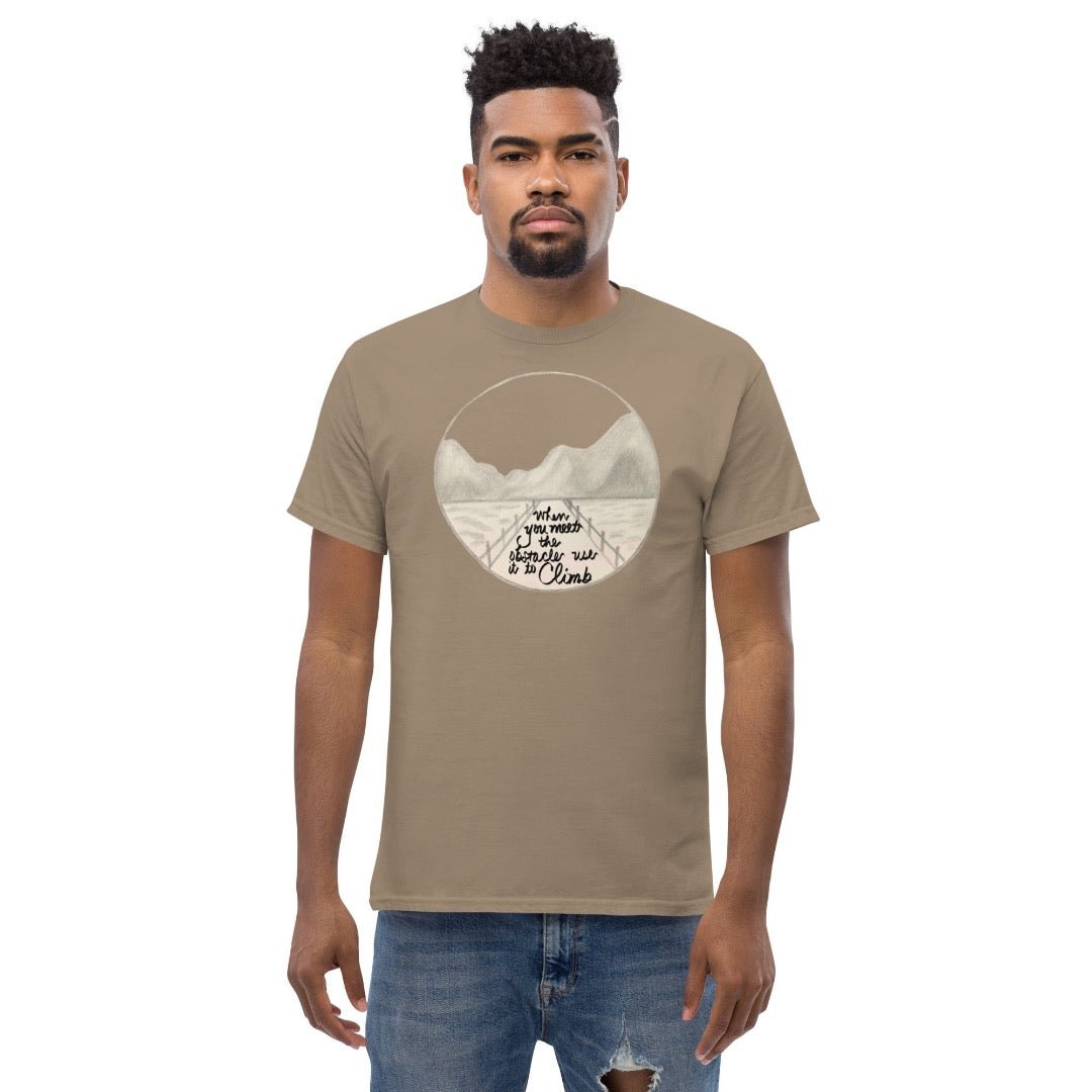 "The Obstacle" Men's graphic tee shirt with Art print on front - Cart Retail