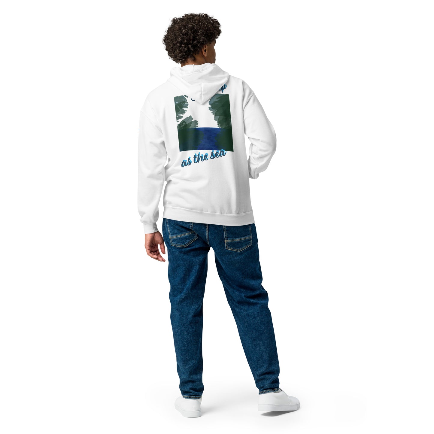 "As deep as the Sea" Unisex heavy blend zip hoodie