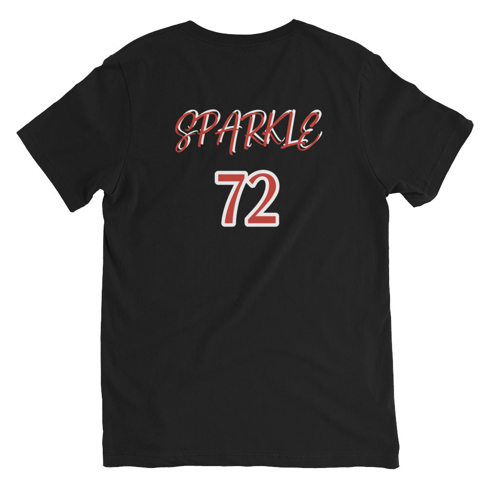 Team Sparkle Unisex Short Sleeve V-Neck T-Shirt