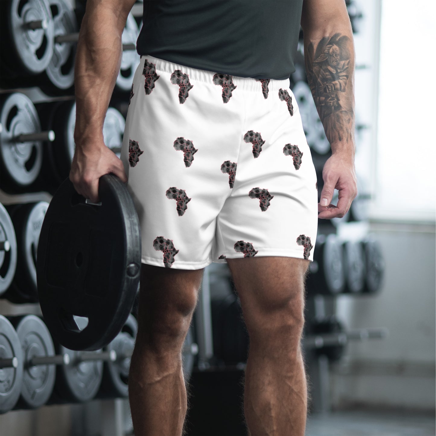 Men's "Motherland Print" Recycled Athletic Shorts