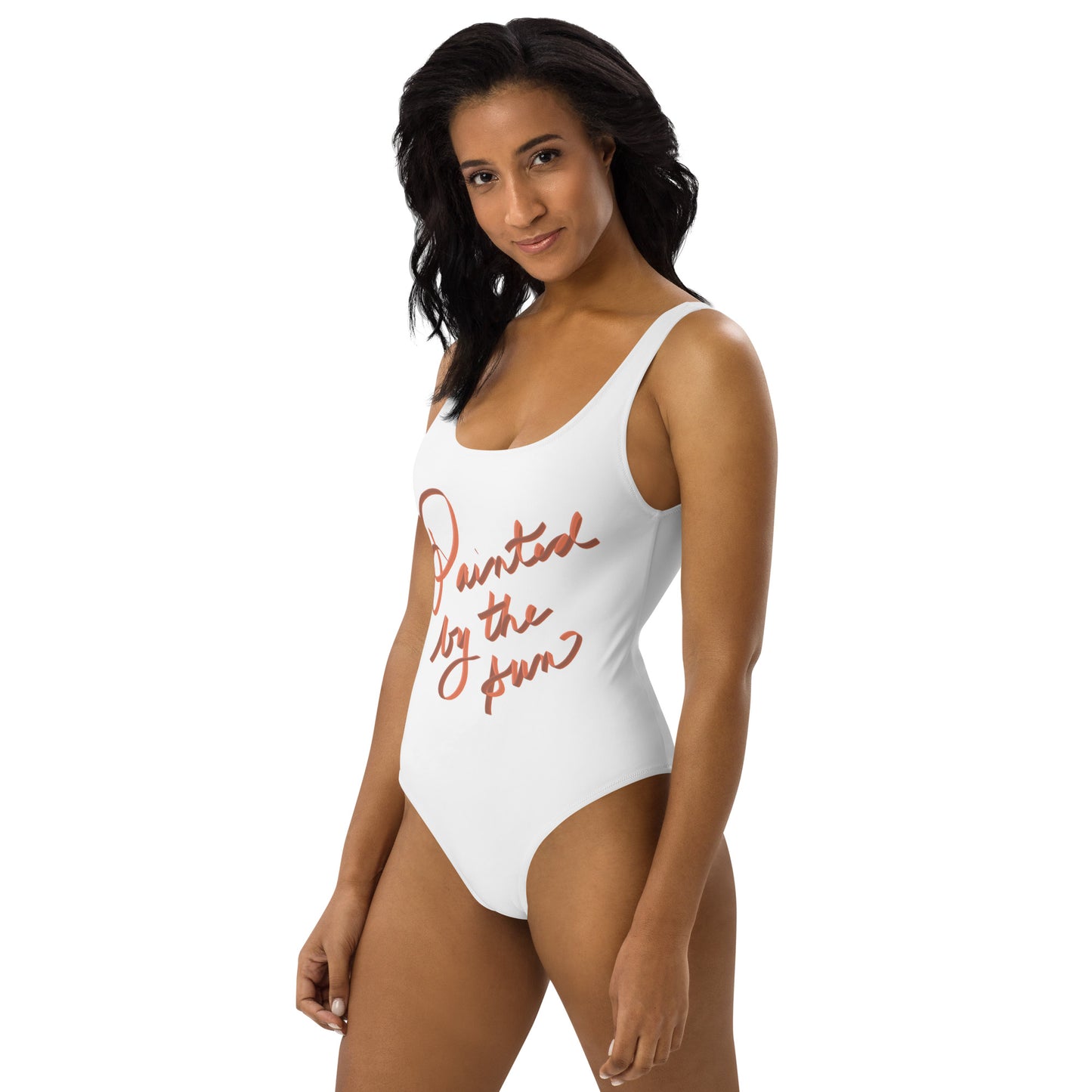 "Painted" One-Piece Swimsuit
