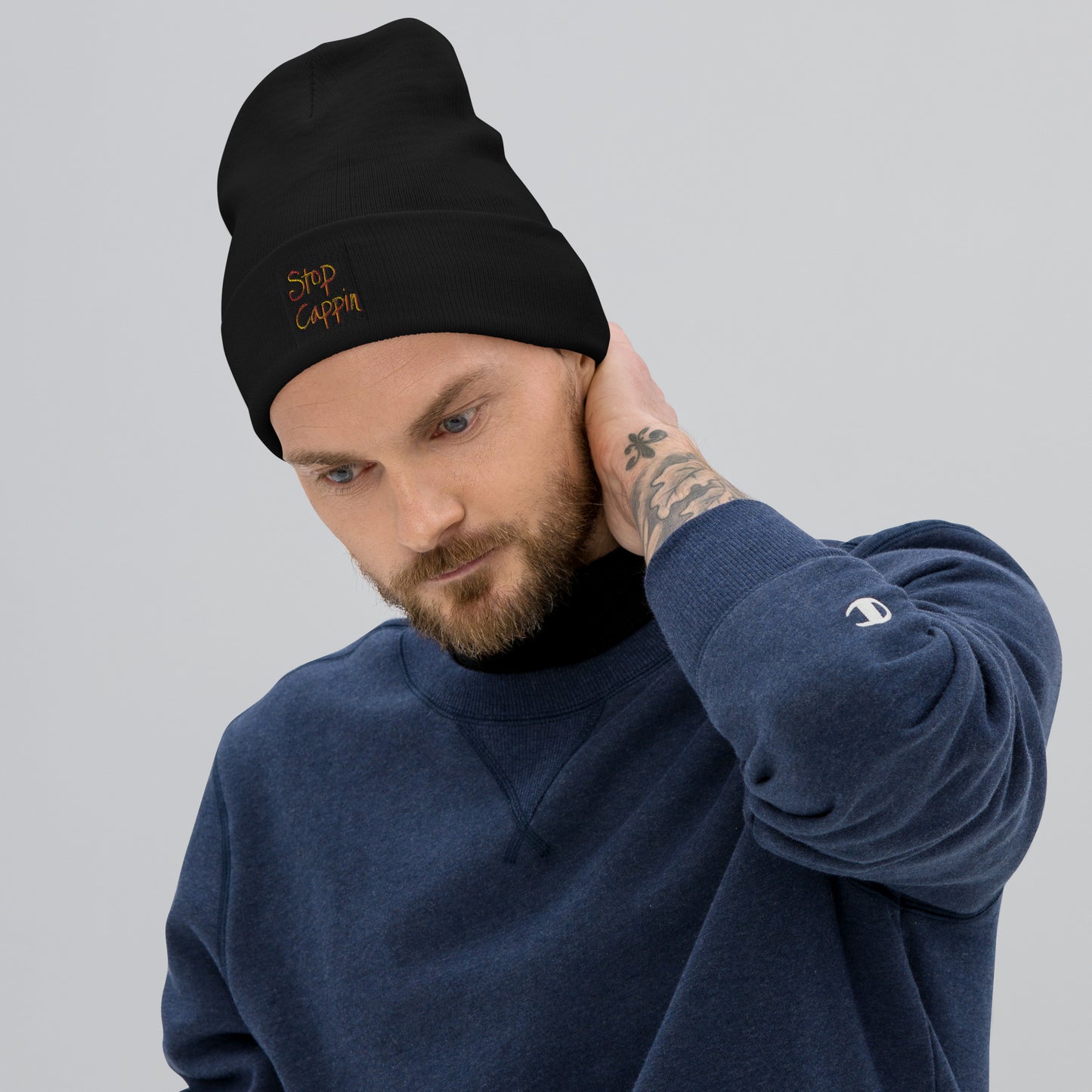 Stop Cappin’ Embroidered Cap (Beanie)