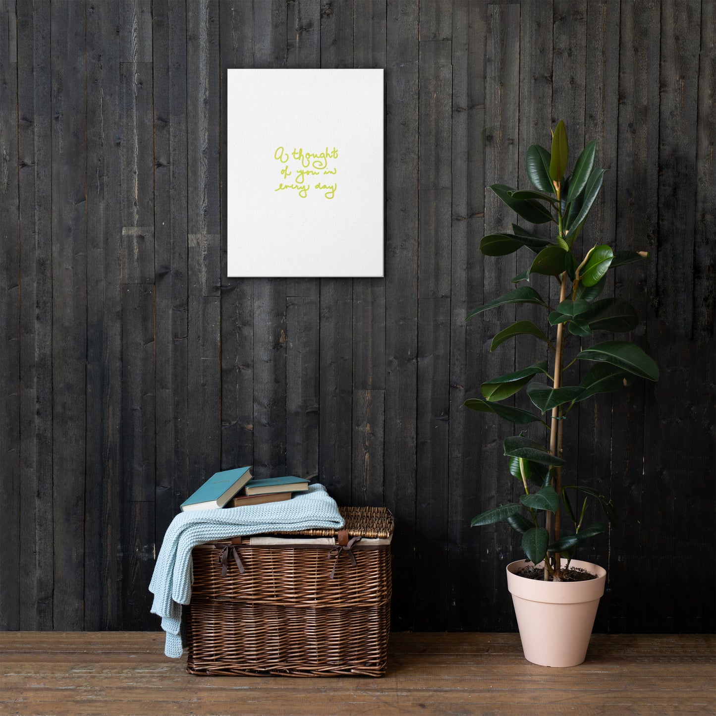 A Thought of You in Everyday Thin Canvas Print