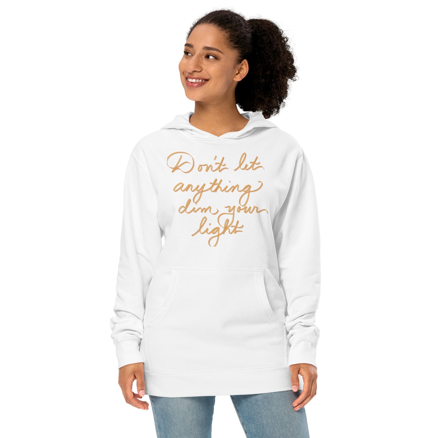 "Don't Dim Your Light" Unisex Midweight Hoodie