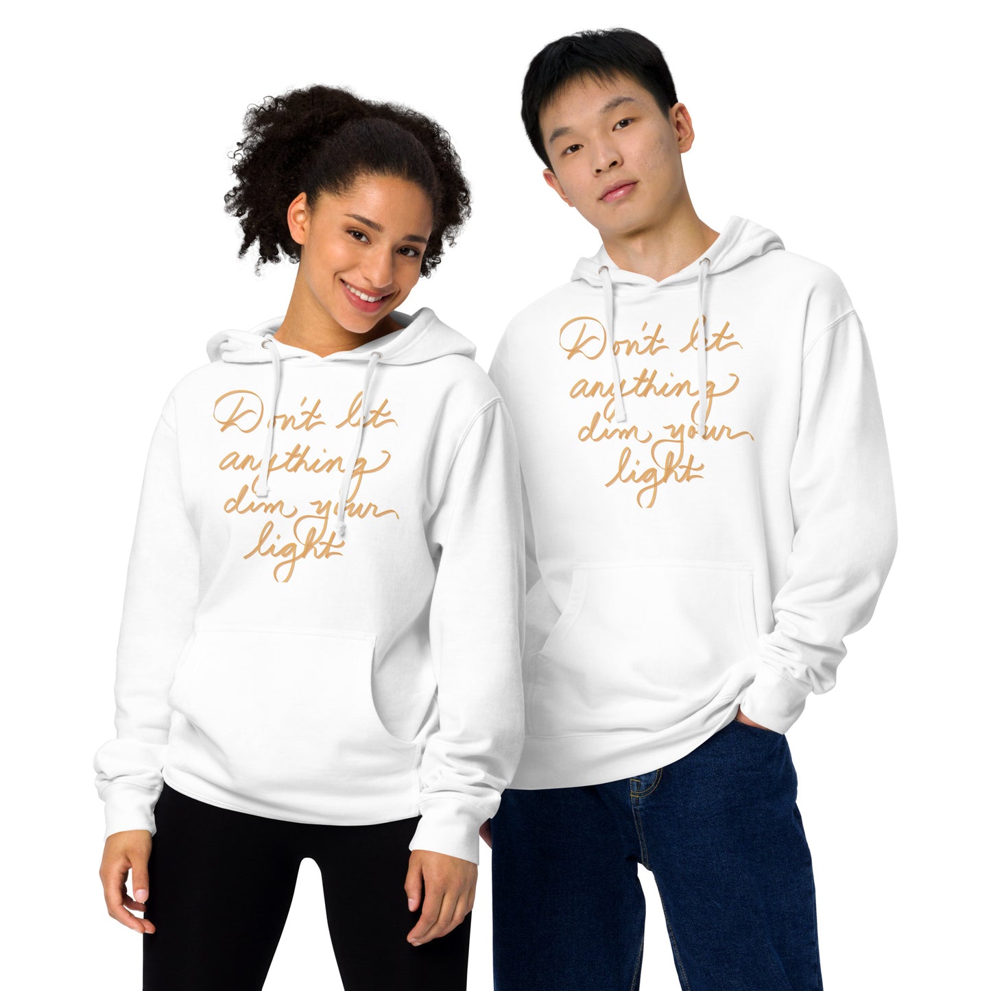 "Don't Dim Your Light" Unisex Midweight Hoodie